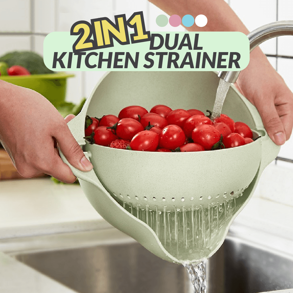 2 In 1 Dual Kitchen Strainer