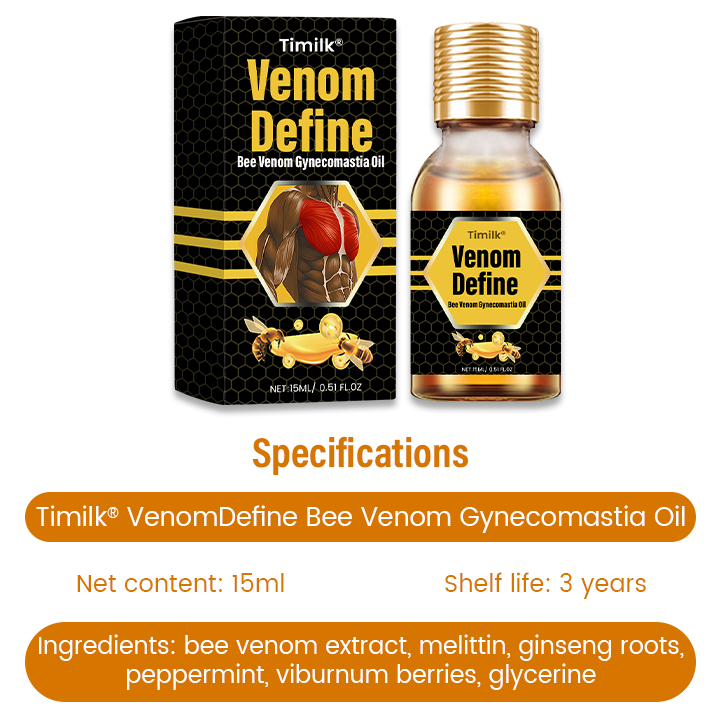 Timilk® VenomDefine Bee Venom Gynecomastia Oil-A